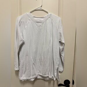 Lake Pajamas white tunic sweatshirt